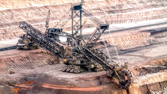 excavadora mas grande mundo bagger 293 man necesita estacion electrica