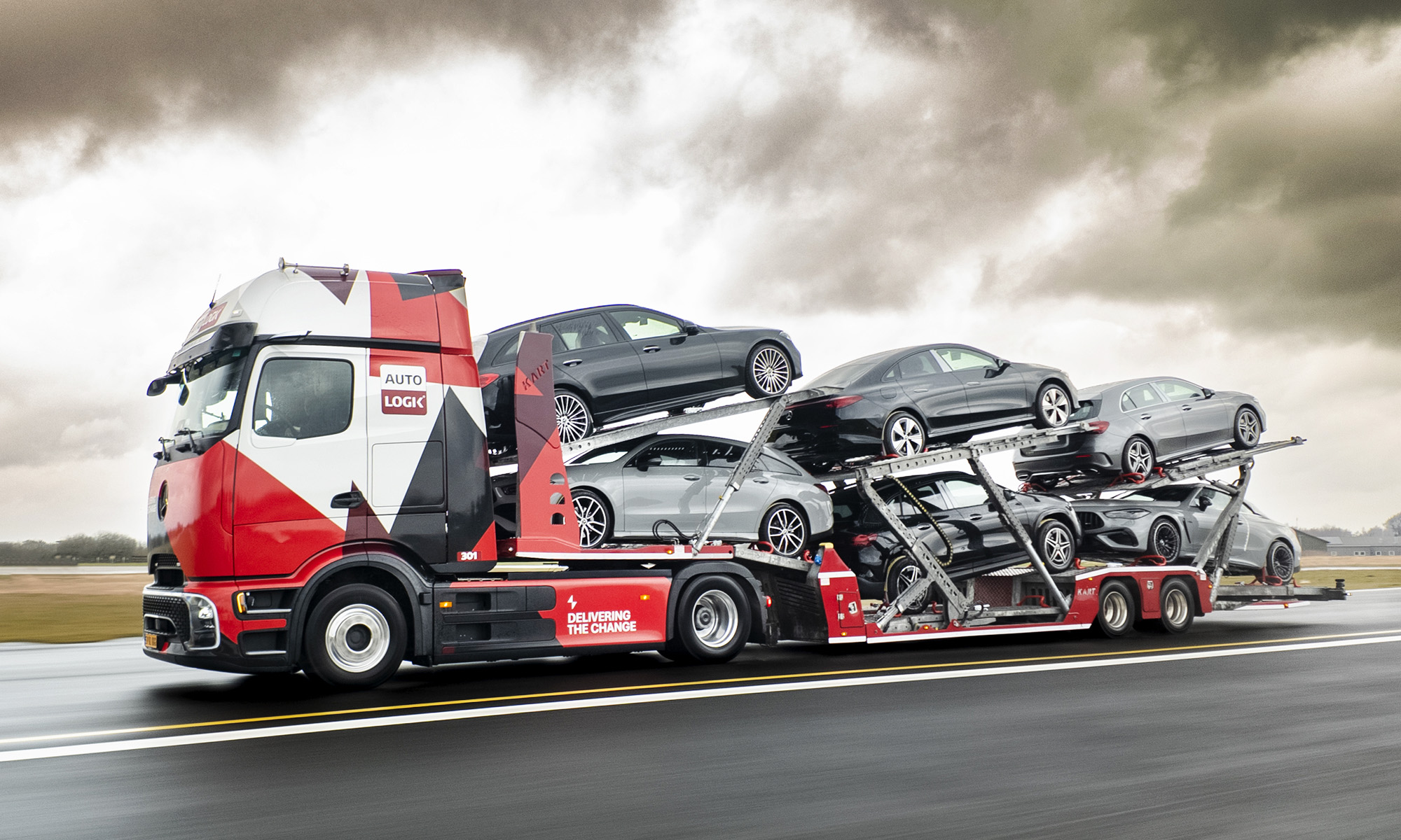 Dansk Auto Logik, de transporte y logística, ya usa un camión eléctrico portacoches.