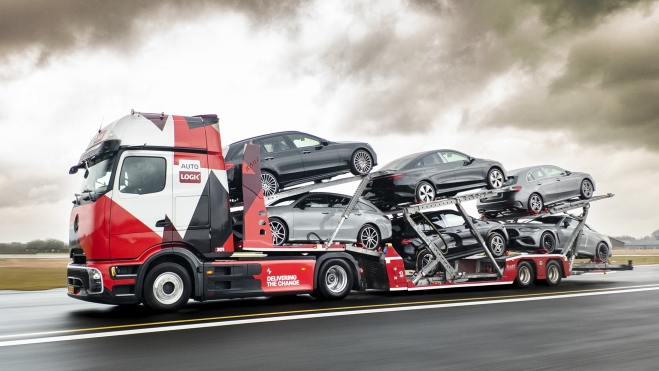 Dansk Auto Logik, de transporte y logística, ya usa un camión eléctrico portacoches. Dansk Auto Logik, de transporte y logística, ya usa un camión eléctrico portacoches.
