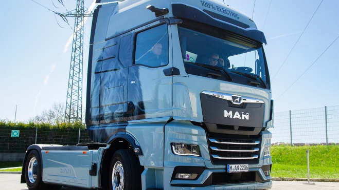 man truck