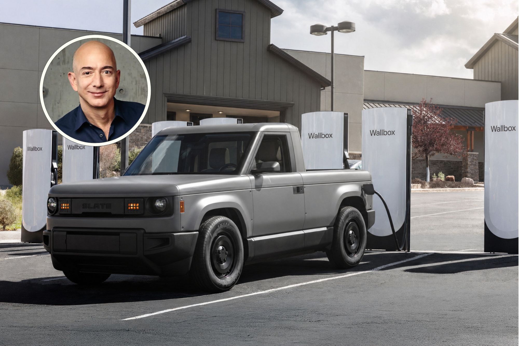 Slate Auto Jeff Bezos Wallbox