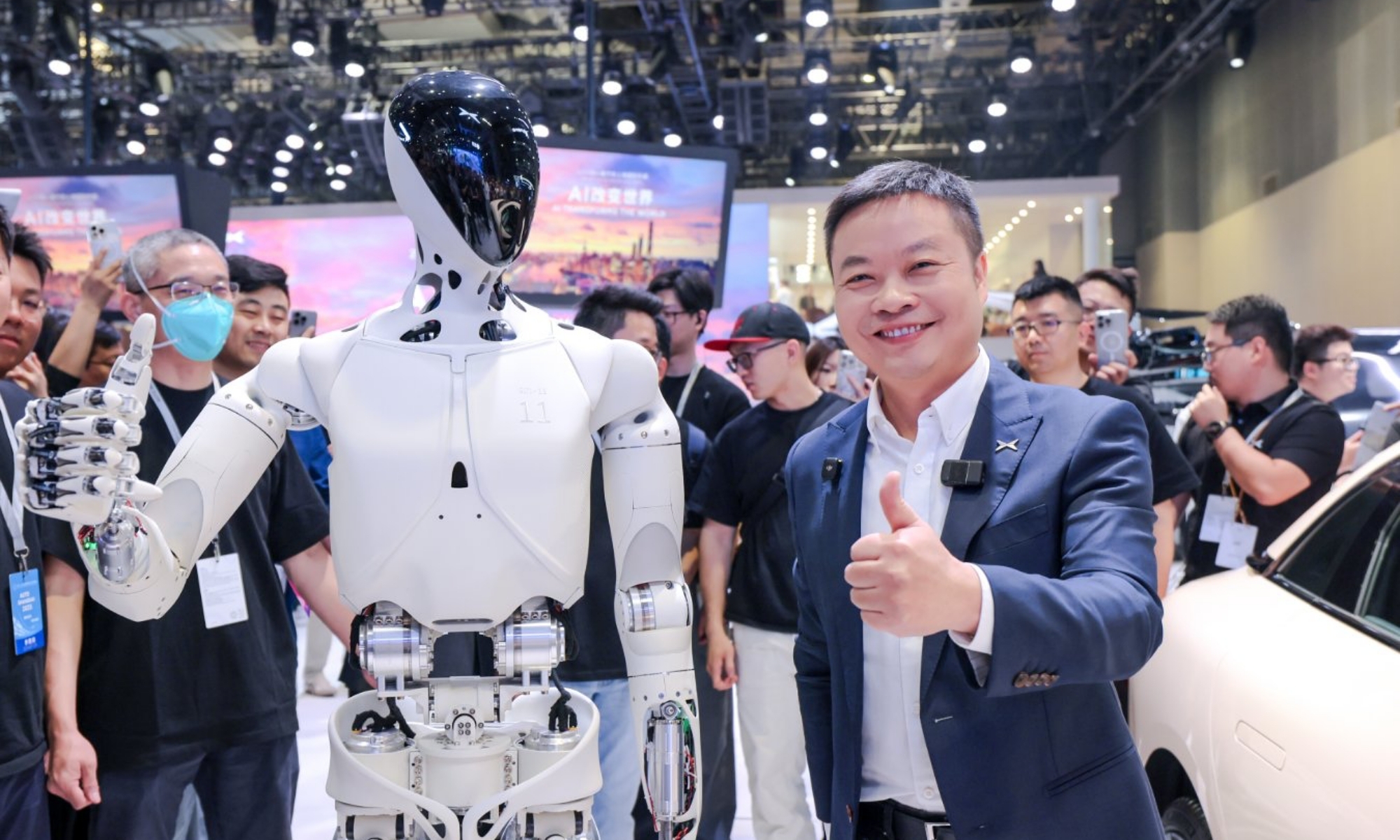 He Xiaopeng, CEO de XPeng, durante el pasado Salón de Pekín.