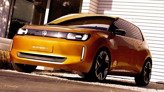 El Volkswagen ID.Every1 o ID.1 será el primer vehículo fabricado por el mayor rival de Tesla junto a Volkswagen, que ya es su máximo accionista. El Volkswagen ID.Every1 o ID.1 será el primer vehículo fabricado por el mayor rival de Tesla junto a Volkswagen, que ya es su máximo accionista.