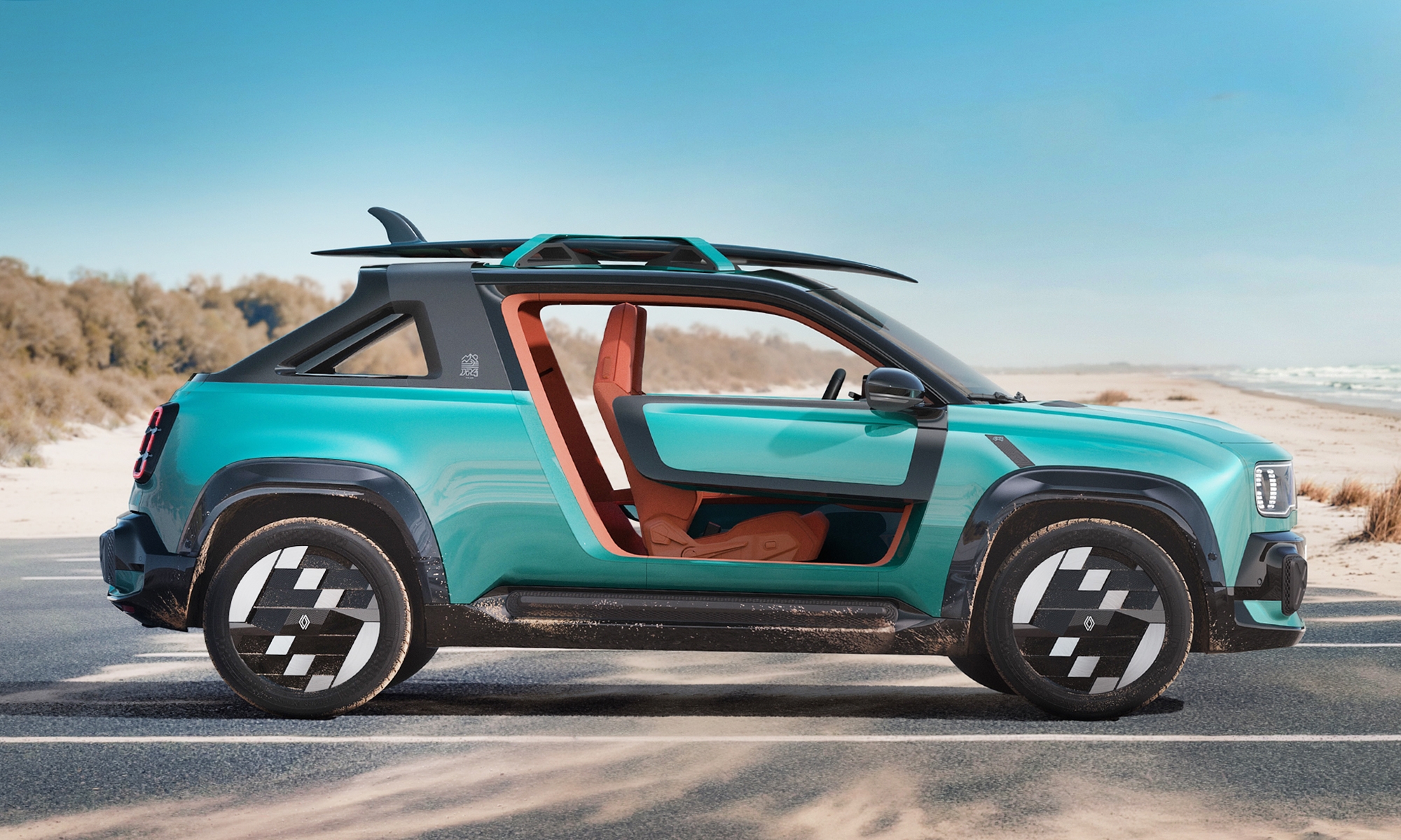 El Renault 4 se pasa a la aventura 'playera' con el JP4x4 Concept.