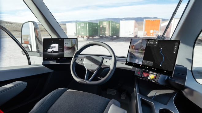 tesla semi interior