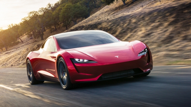 Tesla Roadster Delantera Tesla Roadster Delantera