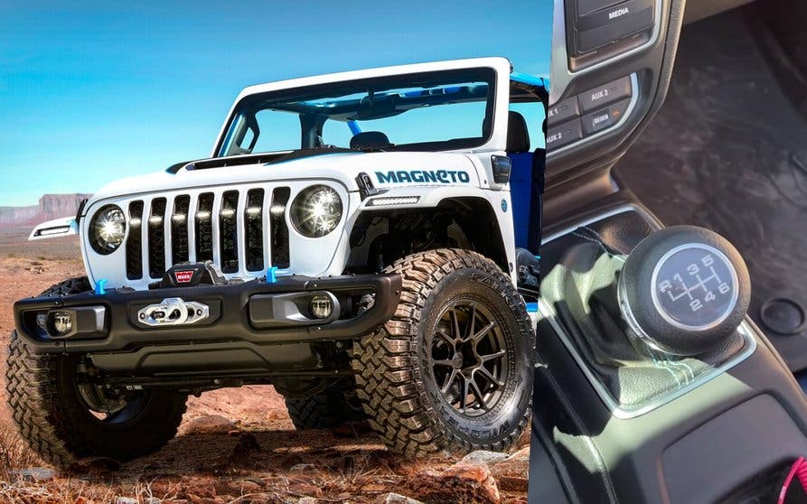  Así es el manejo del cambio manual del Jeep Wrangler Magneto. 