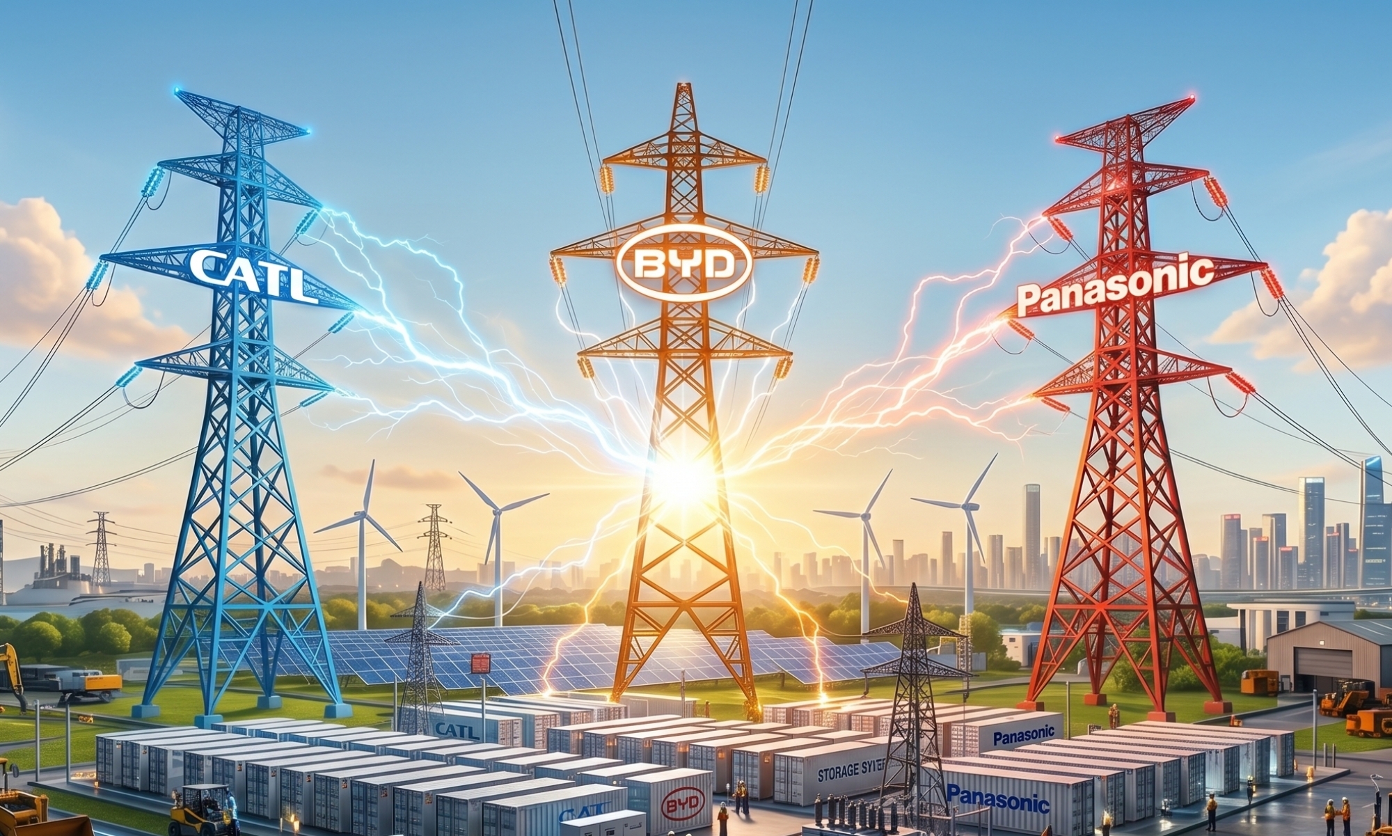 BYD, CATL y Panasonic diversifican su estrategia con la producción de módulos para centros de datos.