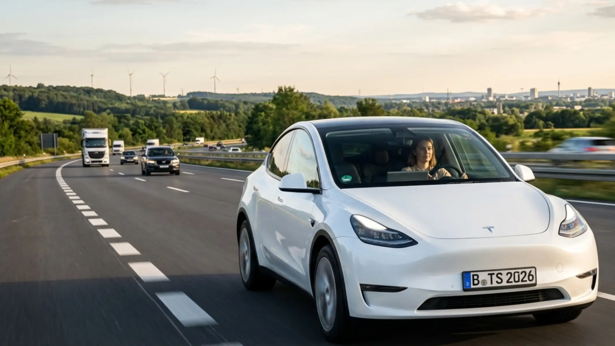 tesla circulando.po.carretera