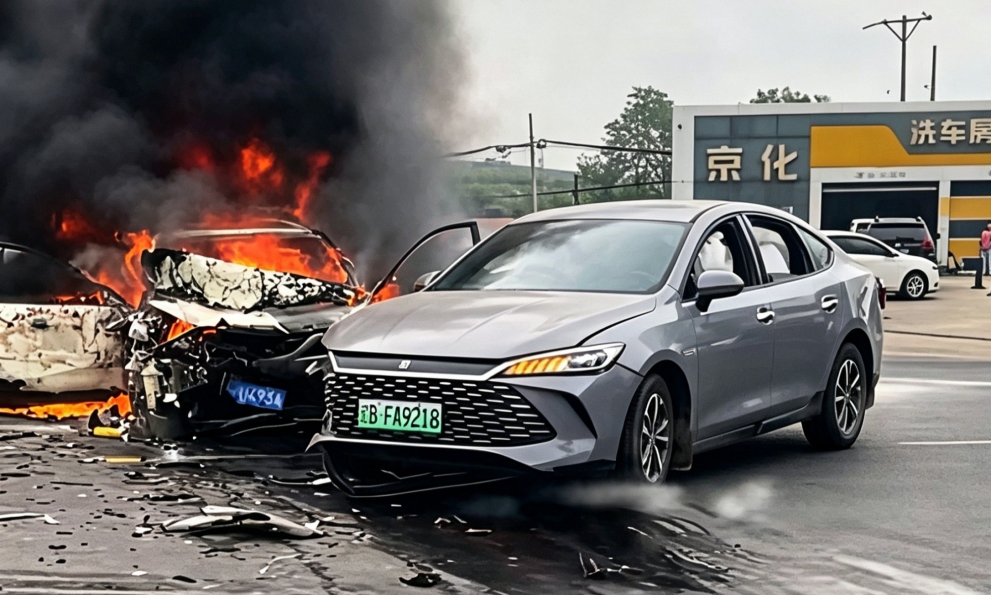 Un accidente en China demuestra que las baterías son seguras.