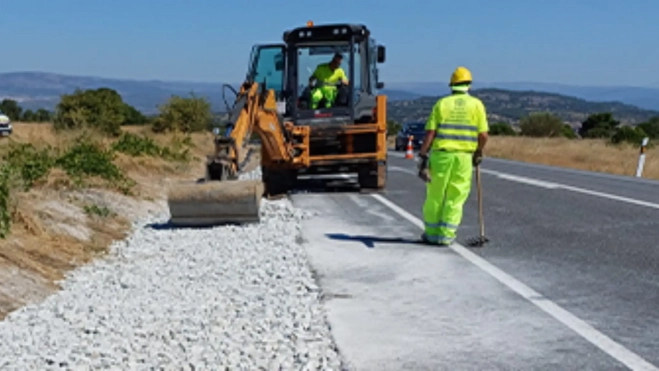 obras en carretera