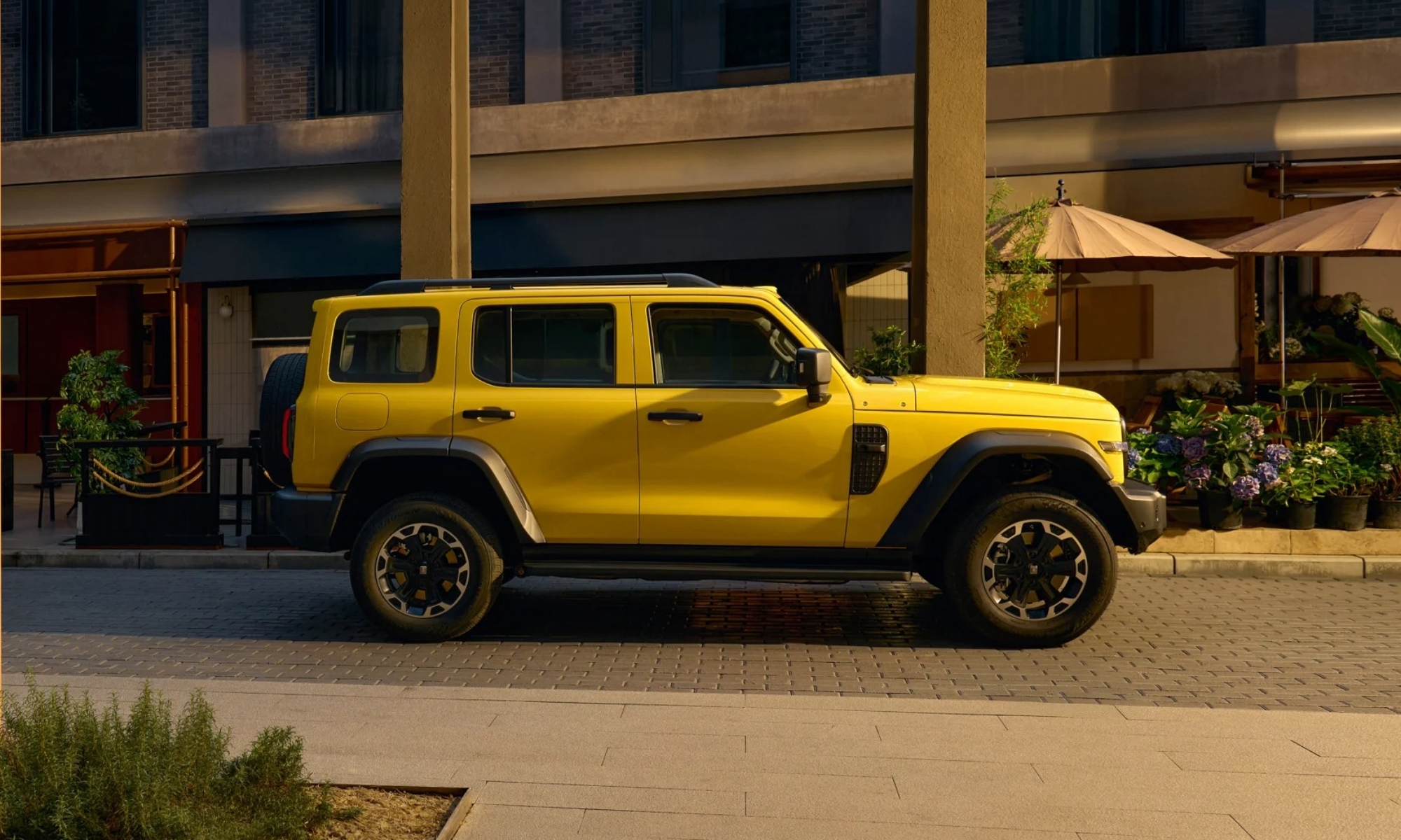 El aspecto del Tank 300 recuerda mucho al del Jeep Wrangler.