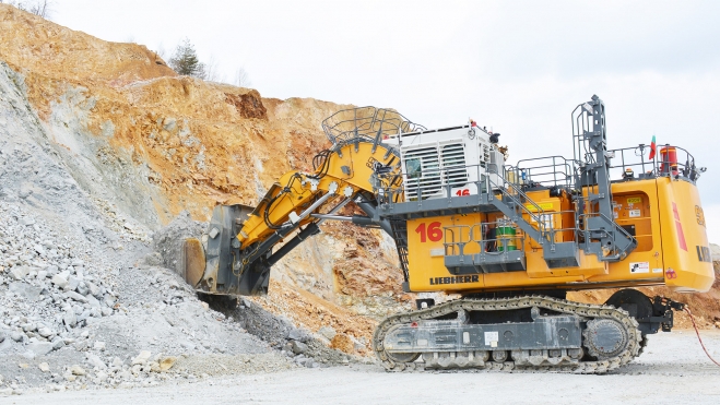 excavadora electrica liebherr r9350e extraccion cobre minas 1