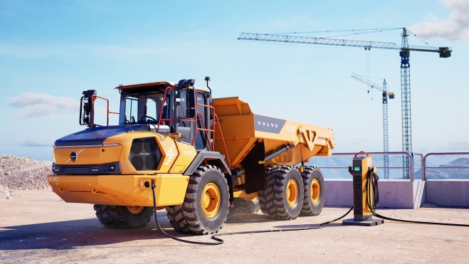 volvo a30 camion electrico articulado potencia bateria 1