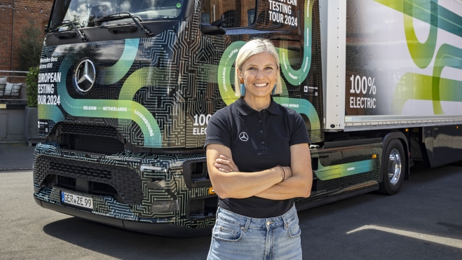 Karin Rådström, CEO de Daimler Trucks, ha dado su punto de vista sobre la situación del sector. Karin Rådström, CEO de Daimler Trucks, ha dado su punto de vista sobre la situación del sector.