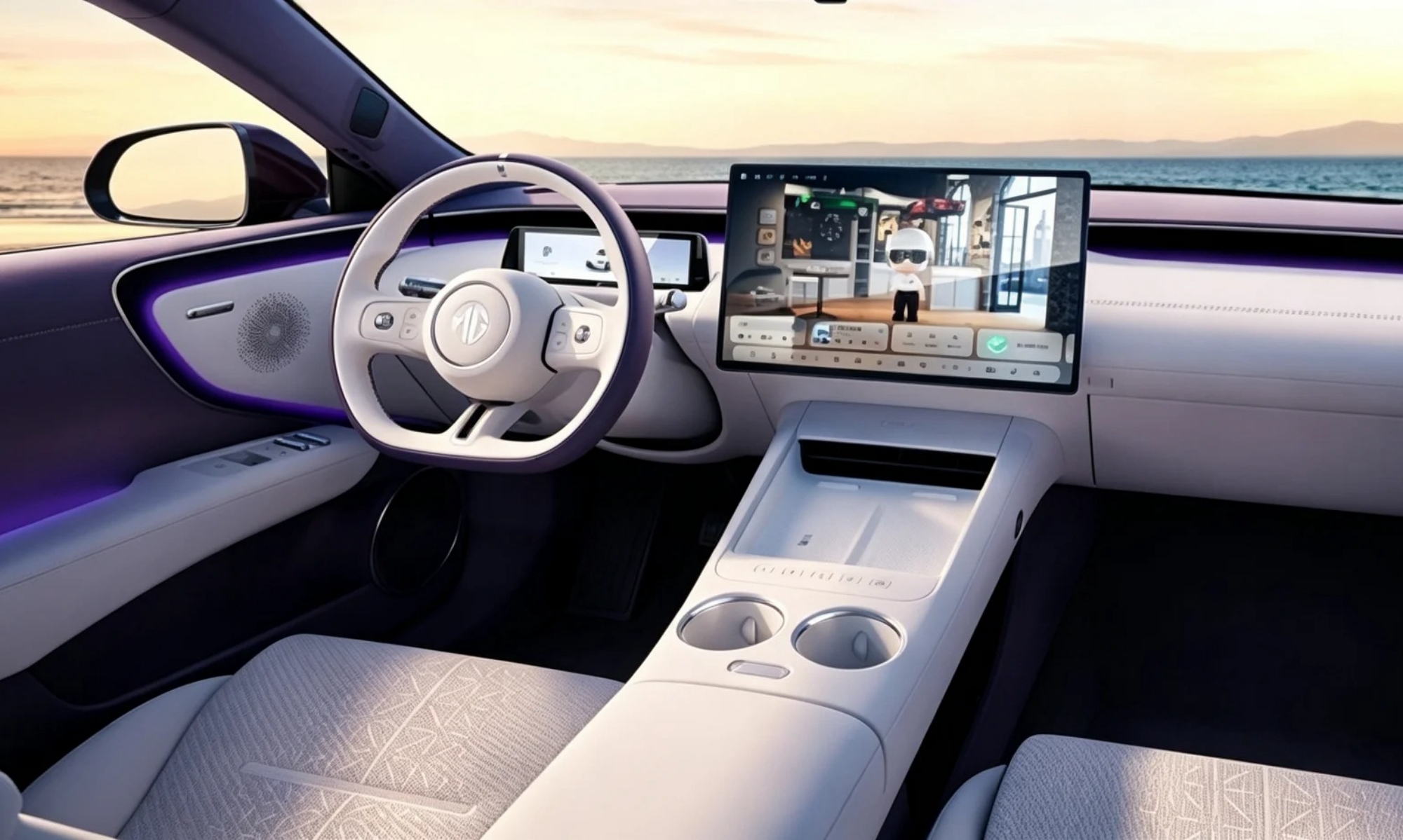 El interior del MG 07 destaca por su diseño minimalista y por su buena presentación.