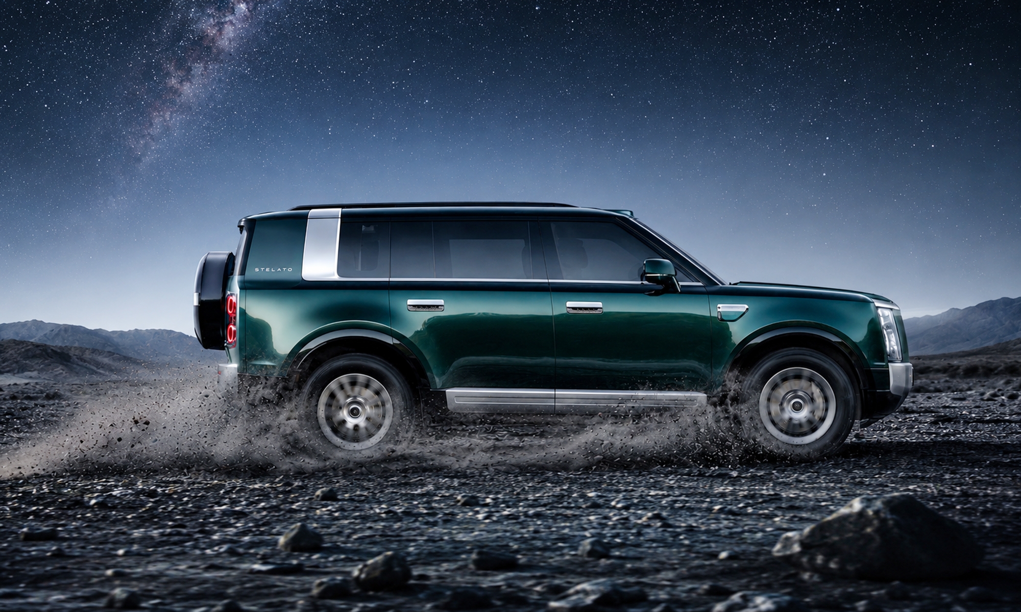 Stelato, una marca apoyada por Huawei, presenta su primer SUV de lujo.