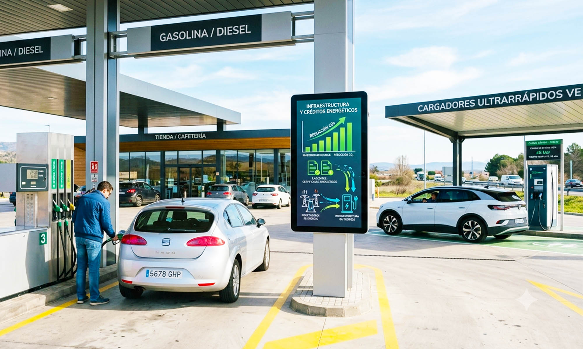 ecredits infraestrucrtura recaraga coches electricos precio gasolina 1
