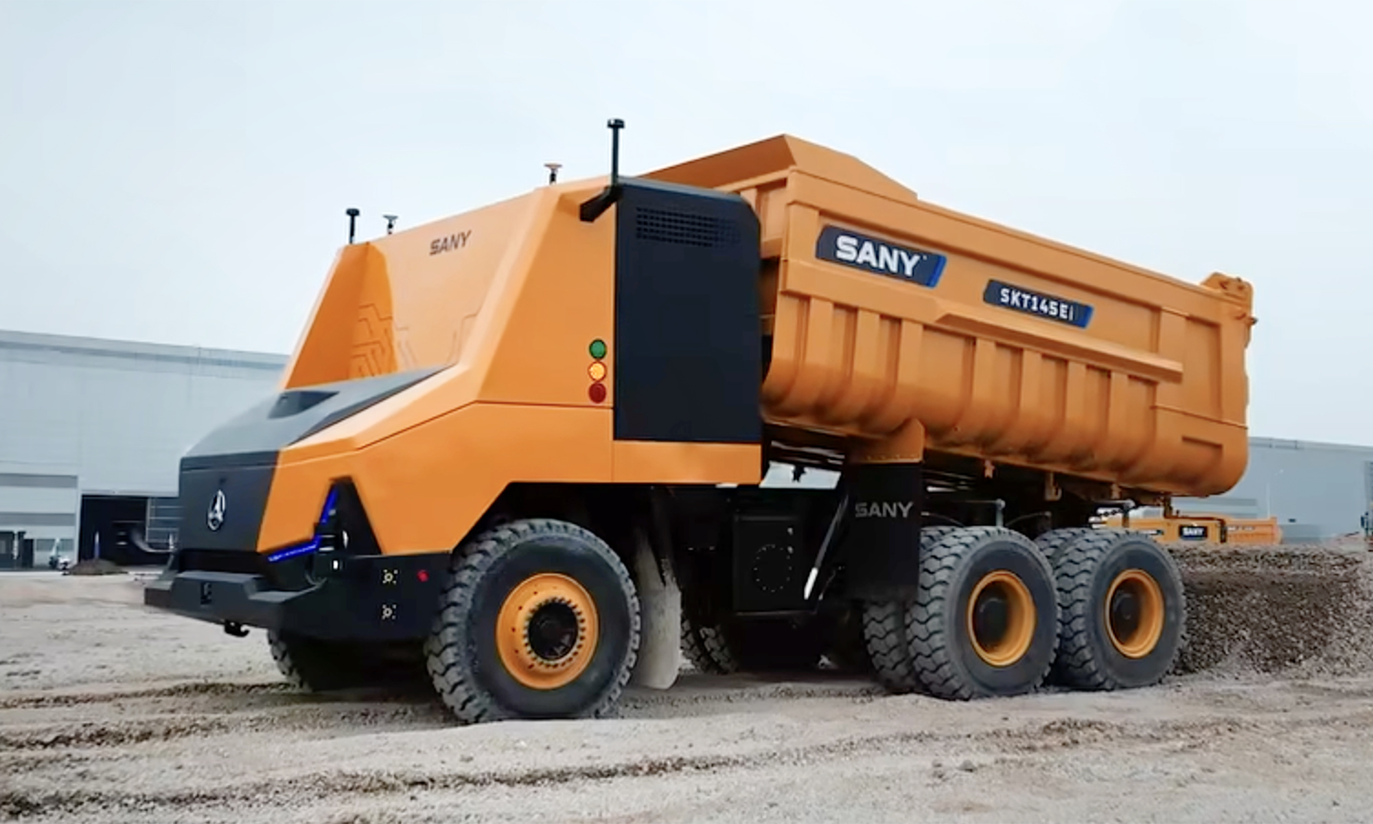 El SANY SKT145Ei ha hecho historia con su tecnología completamente autónoma.