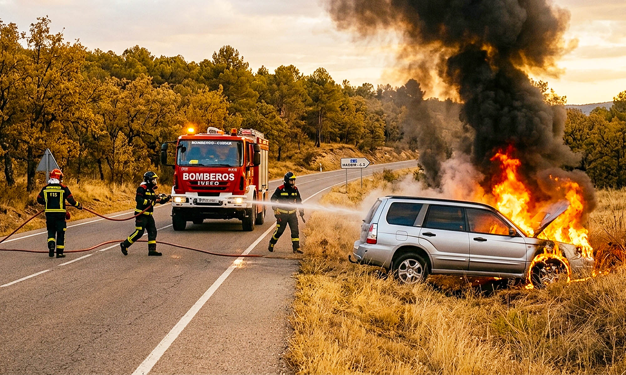 incendio coche electrico san martin de valdeiglesias madrid 1