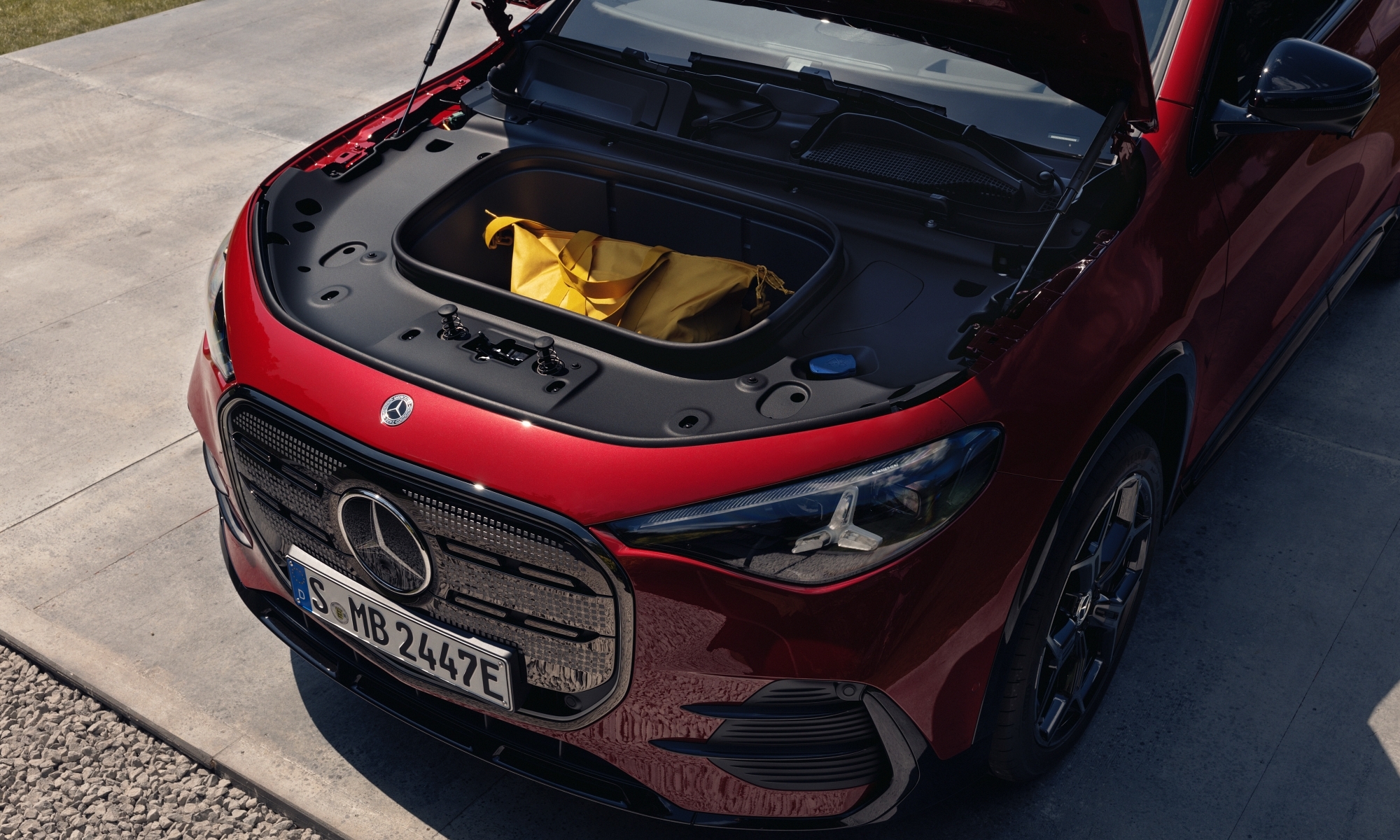 El GLA eléctrico aprovecha al máximo la plataforma MMA para ampliar su capacidad de carga.