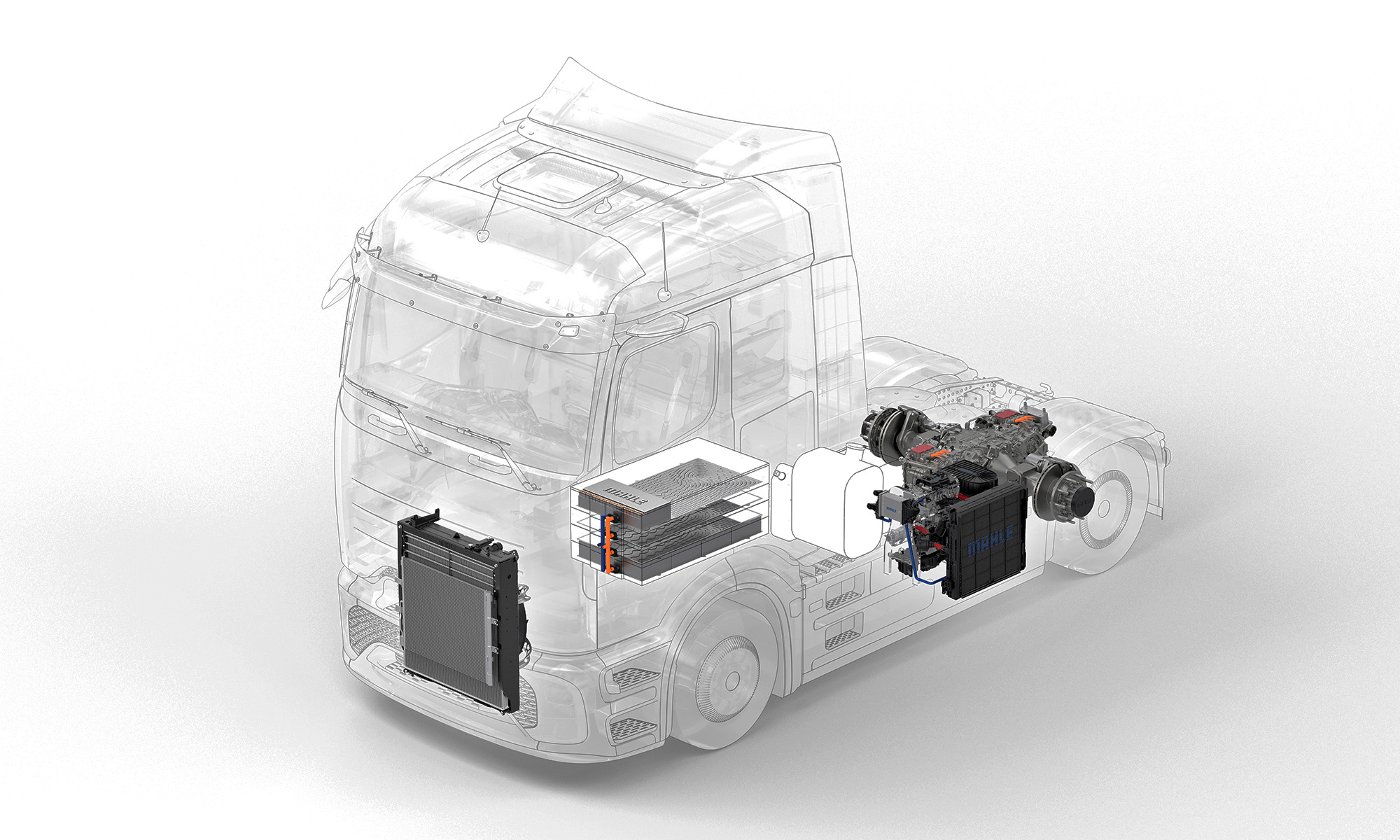 El extensor de autonomía de MAHLE será clave para el sector de los camiones eléctricos.