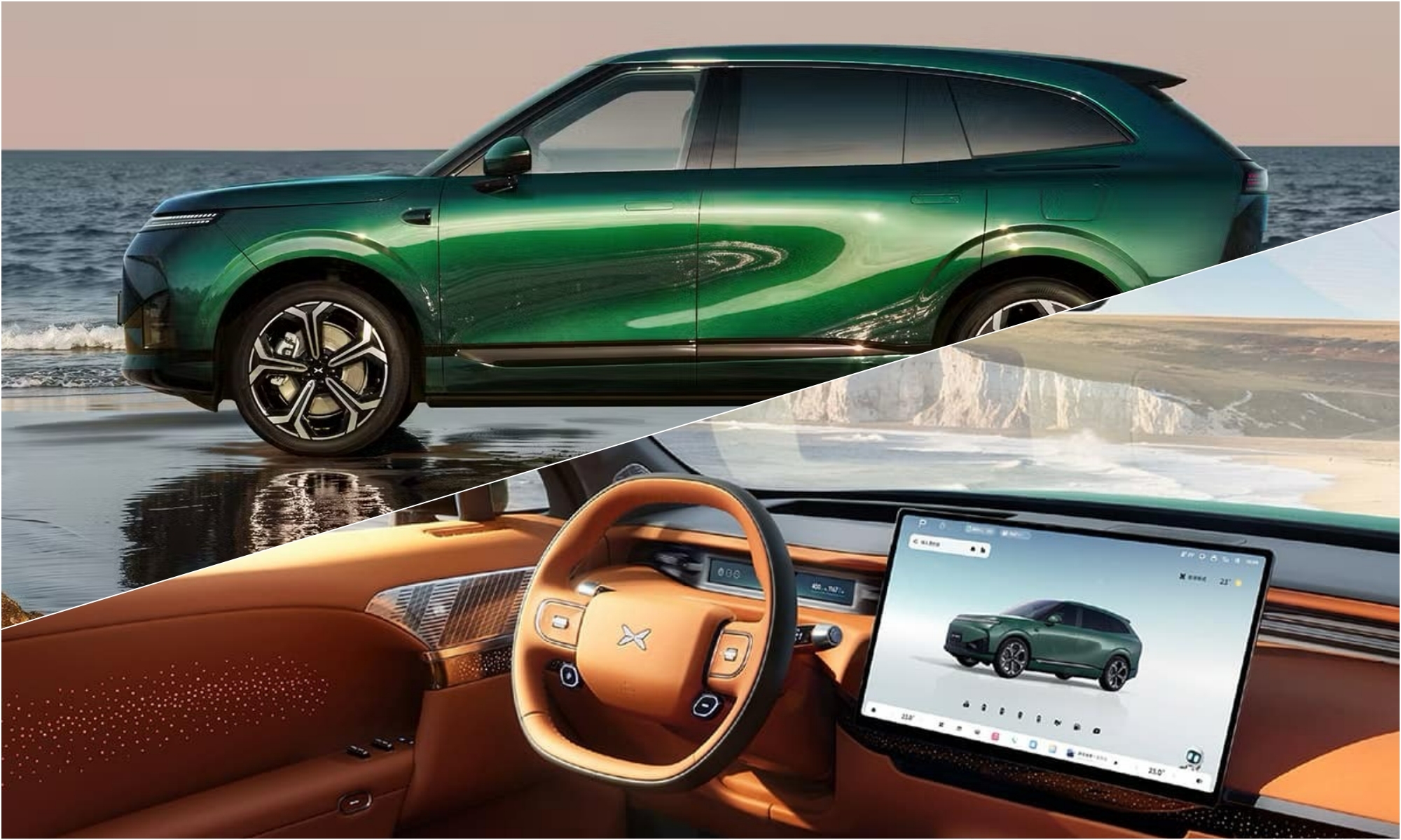 Tras la primera imagen del exterior, XPeng presenta las primeras imágenes del interior del G9L.
