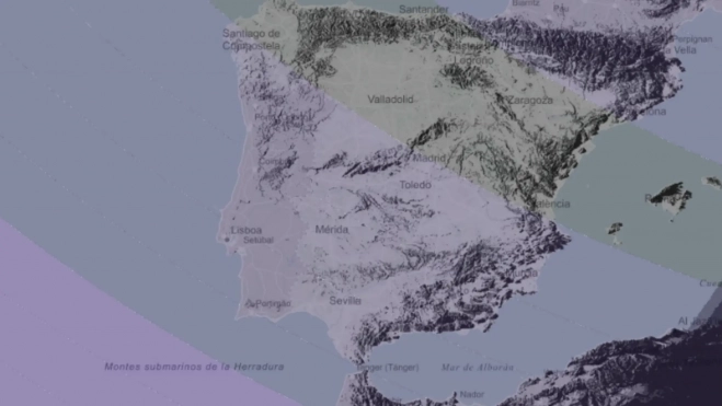 vista eclipse solar peninsula iberica vista eclipse solar peninsula iberica