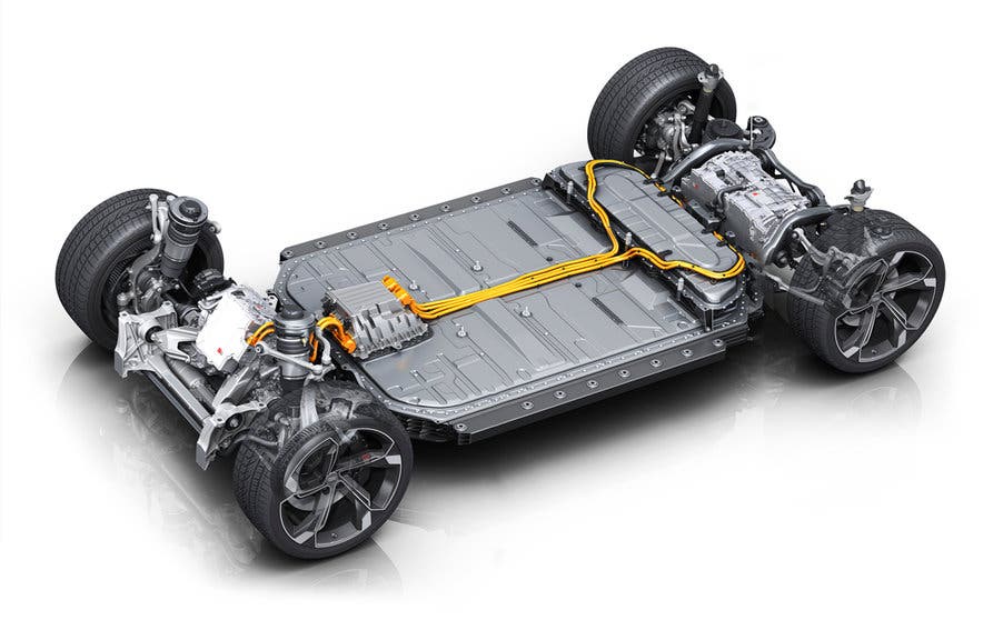  Sistema de propulsión del Audi e-tron S Sportback. 