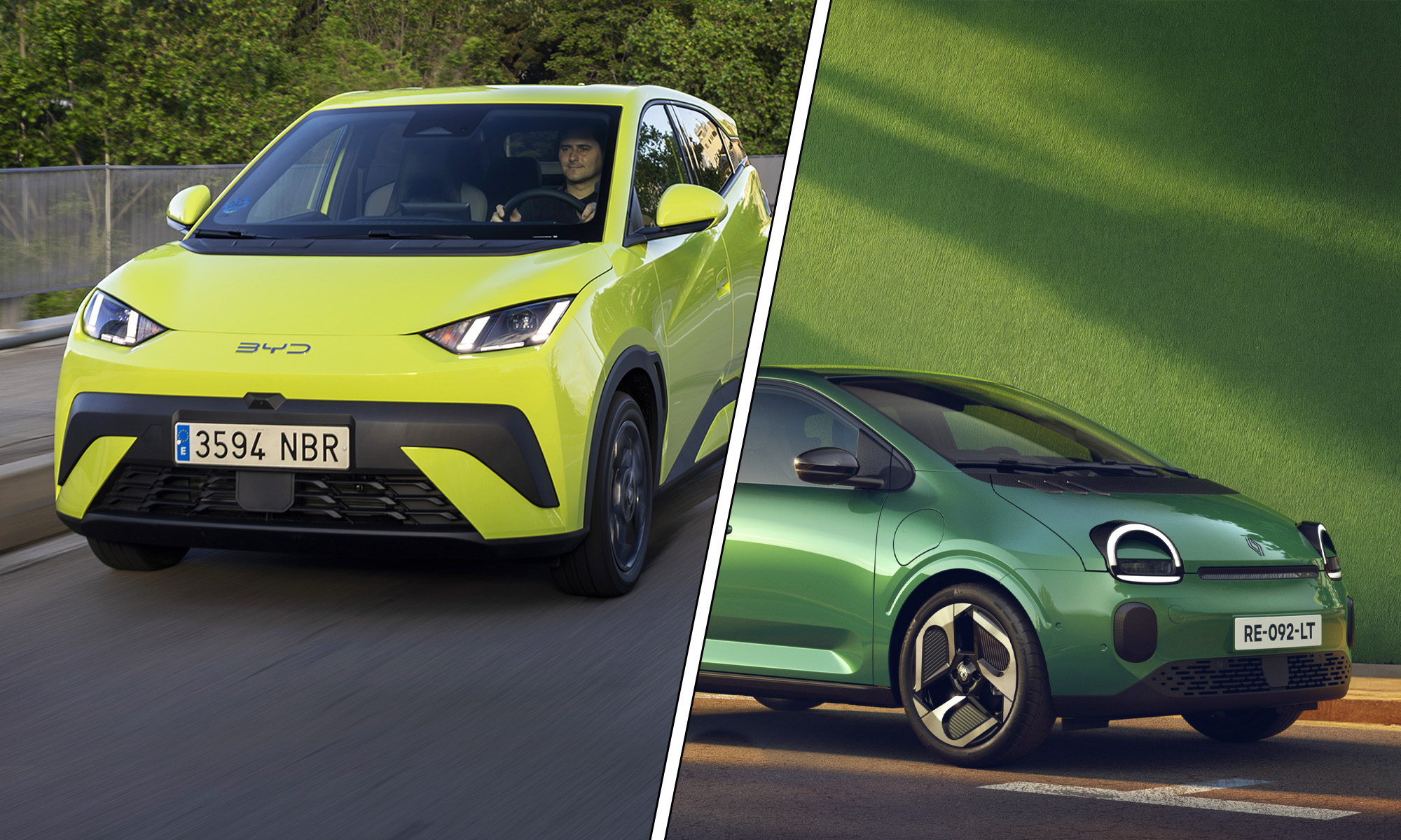 ¿Es mejor el BYD Dolphin Surf o el Renault Twingo E-Tech? Los analizamos.