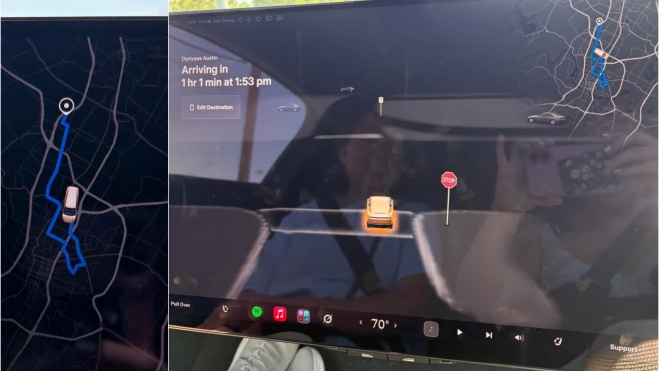 Tesla Cybercab Trayecto Tesla Cybercab Trayecto