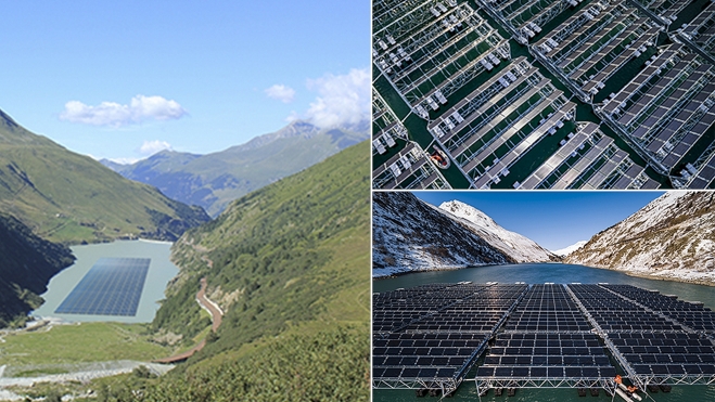 planta solar fotovoltaica flotante panes bifaciales suiza 3