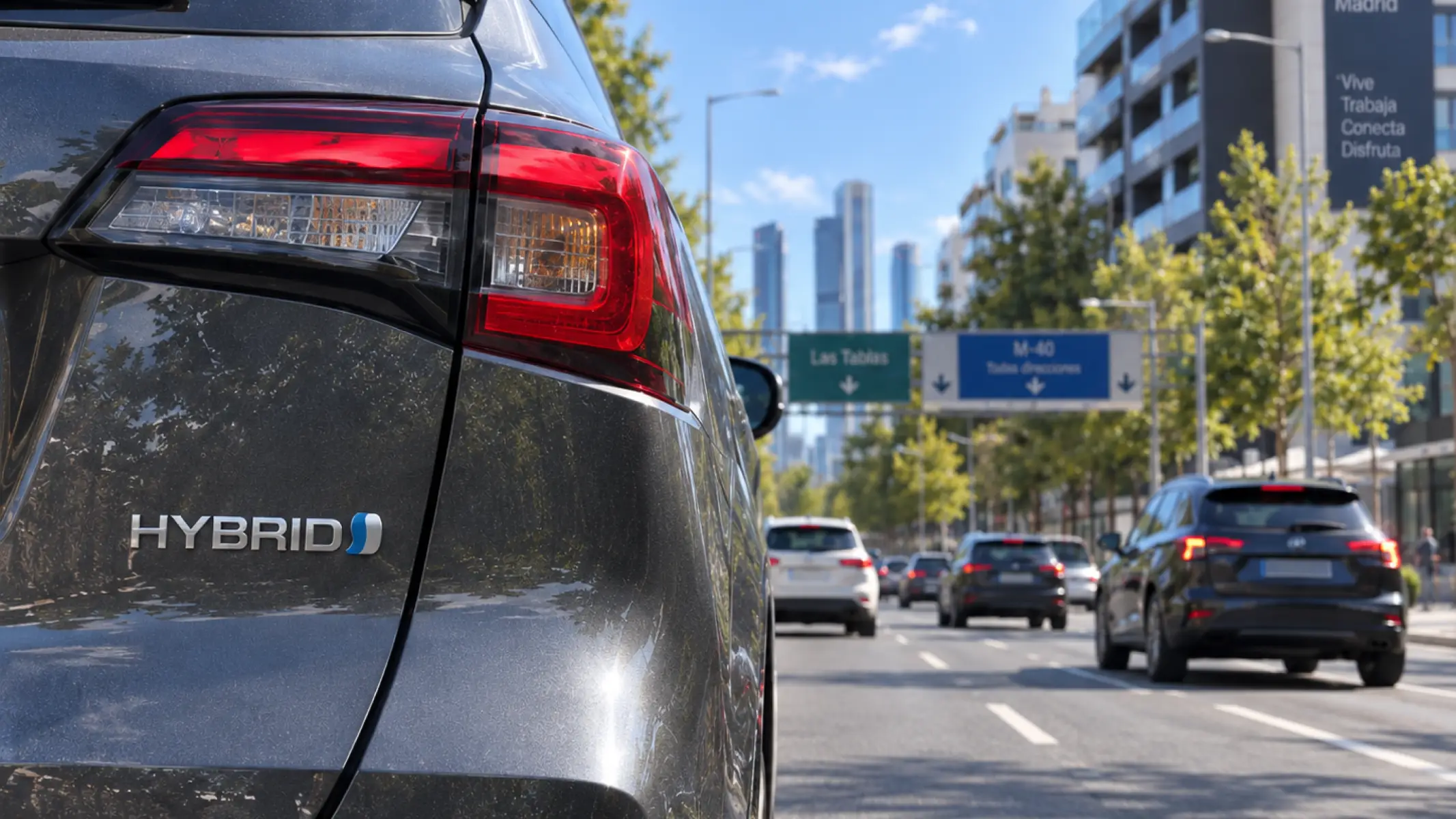 coche hibrido circula madrid