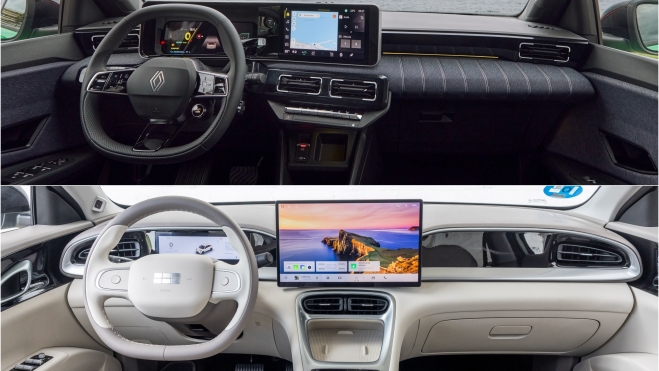 Renault 5 vs Geely E2 04 Renault 5 vs Geely E2 04