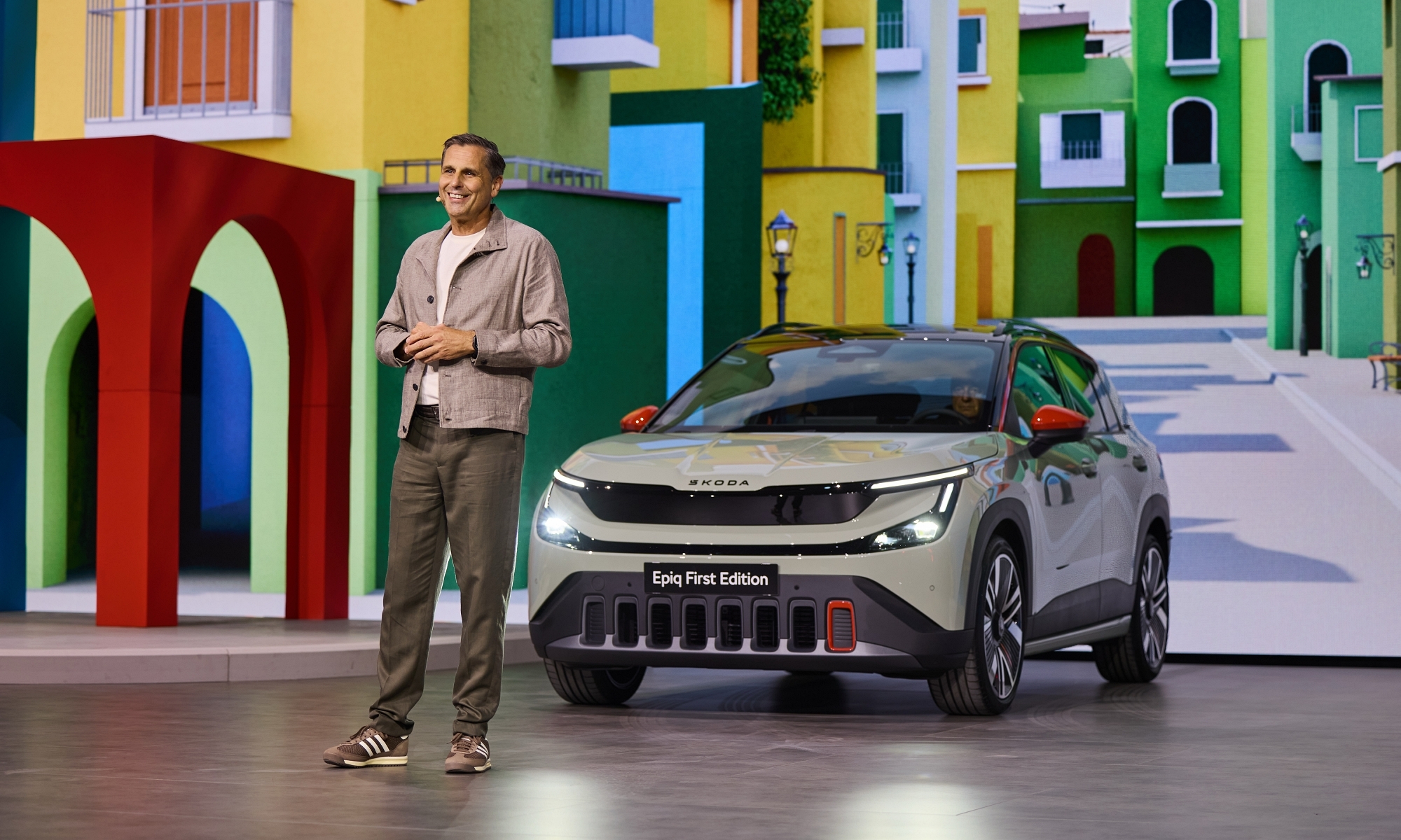 Klaus Zellmer durante la presentación internacional del Skoda Epiq.