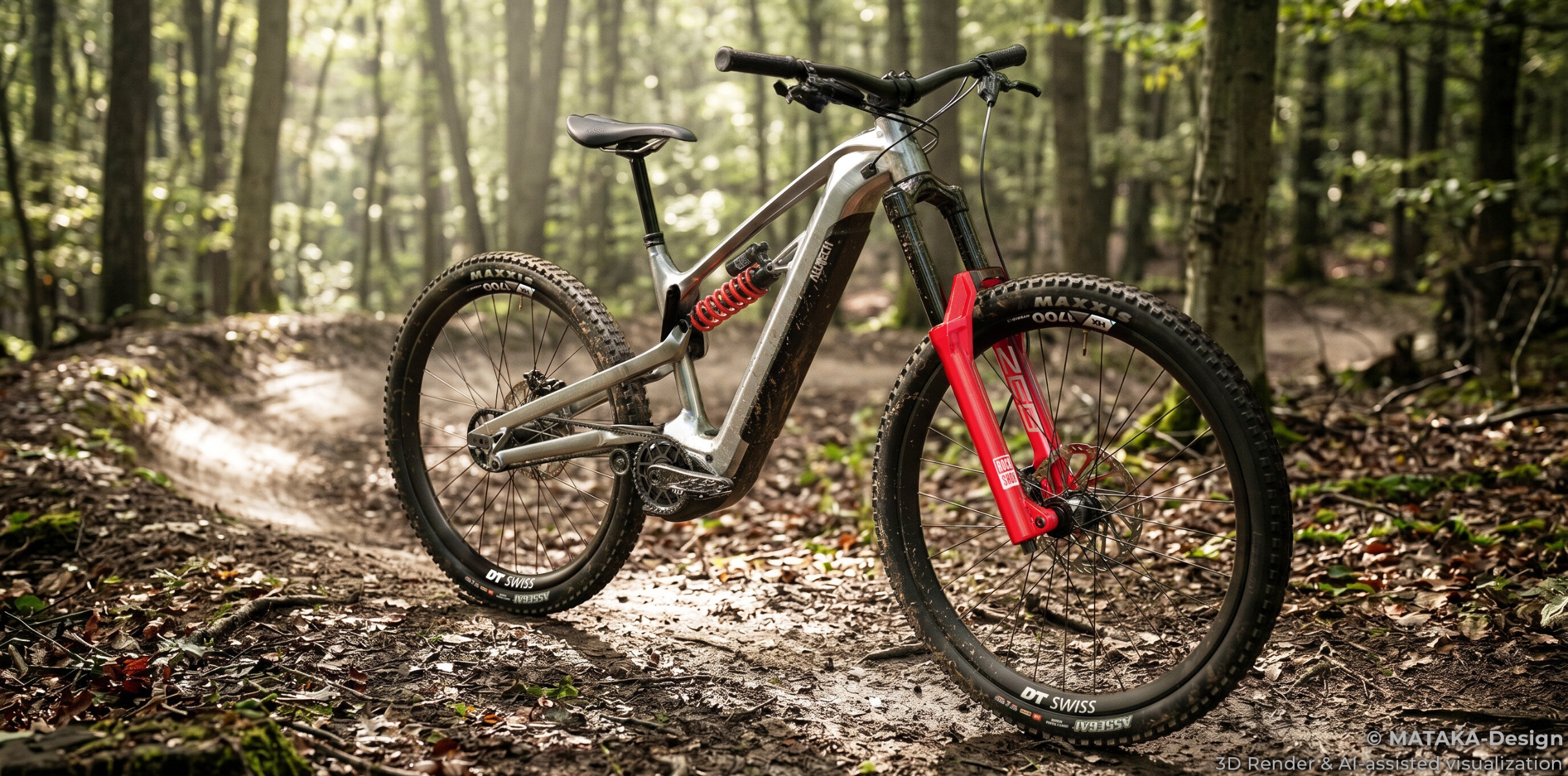 Imponente bicicleta eléctrica de enduro con un motor casi único