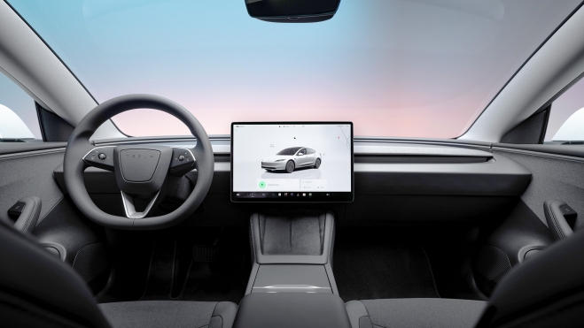 tesla interior