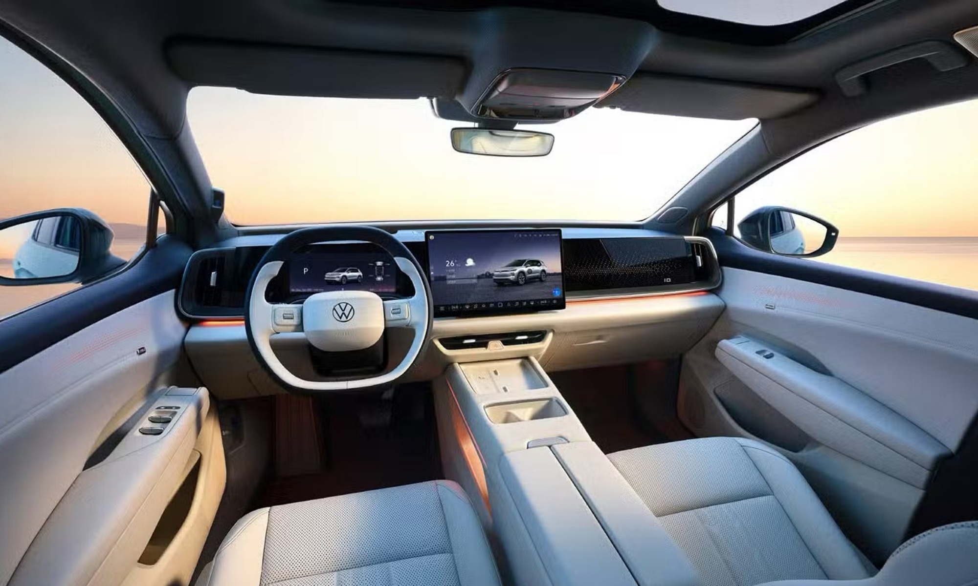 El ID. Aura T6 se desarrolla y fabrica gracias a la colaboración entre Volkswagen y FAW.