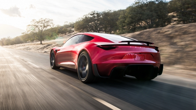 Tesla Roadster Concept Trasera Tesla Roadster Concept Trasera