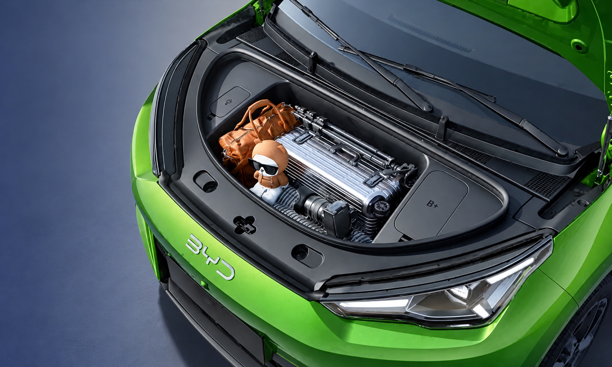 El BYD Seagull, gracias a su crecimiento, puede incorporar un nuevo maletero delantero.