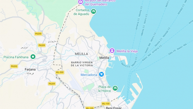 google maps multa sancion ceuta melilla territoros disputa marruecos espana 1
