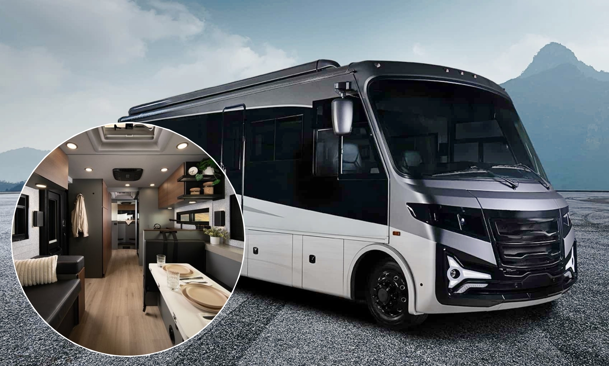 Con una longitud total de 9,37 metros, la Entegra Coach Embark es como viajar con la casa a cuestas.
