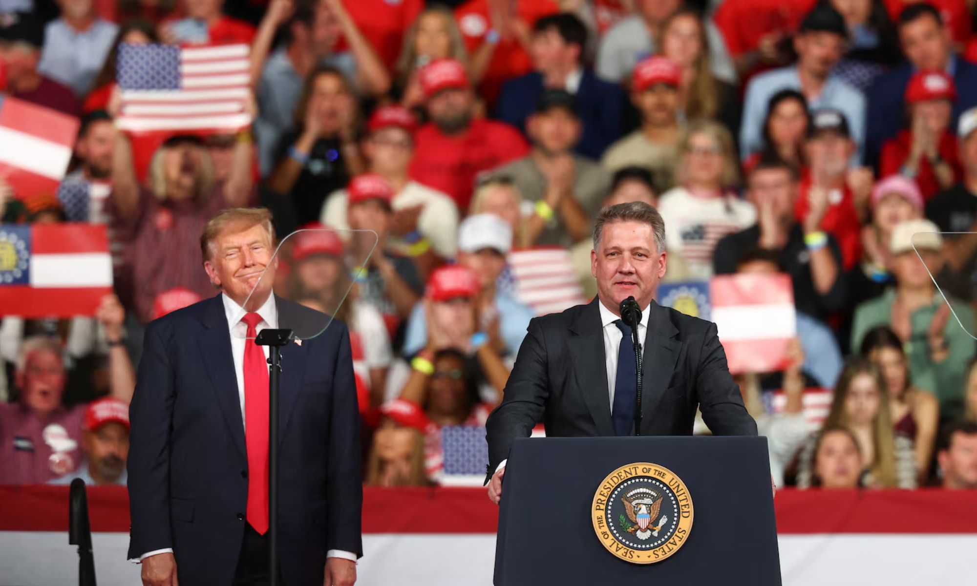 Donald Trump y el CEO de Audi