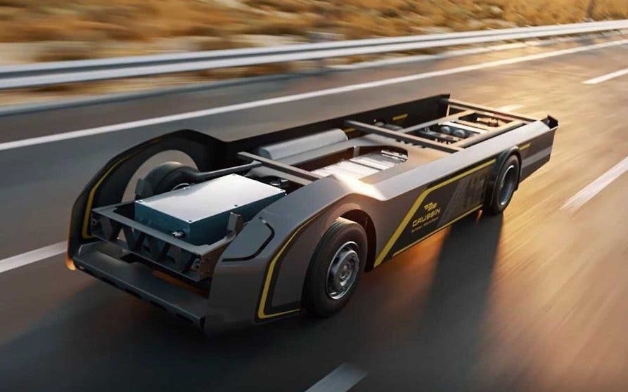  Gaussin presenta una plataforma tipo 'skate' para camiones eléctricos de hidrógeno 
