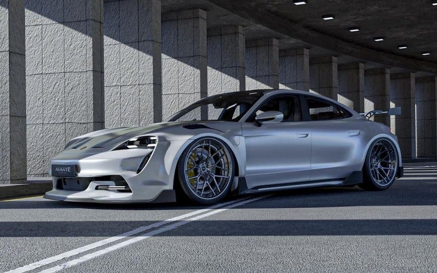  Porsche Taycan Turbo S con body kit de Avante Design 