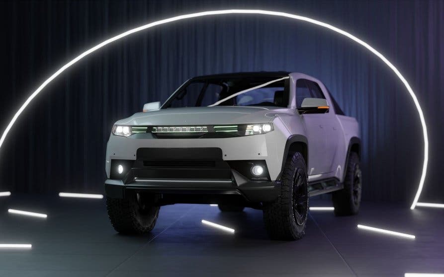  Esta es la pick-up en la que EcoPower Automotive se encuentra trabajando. 