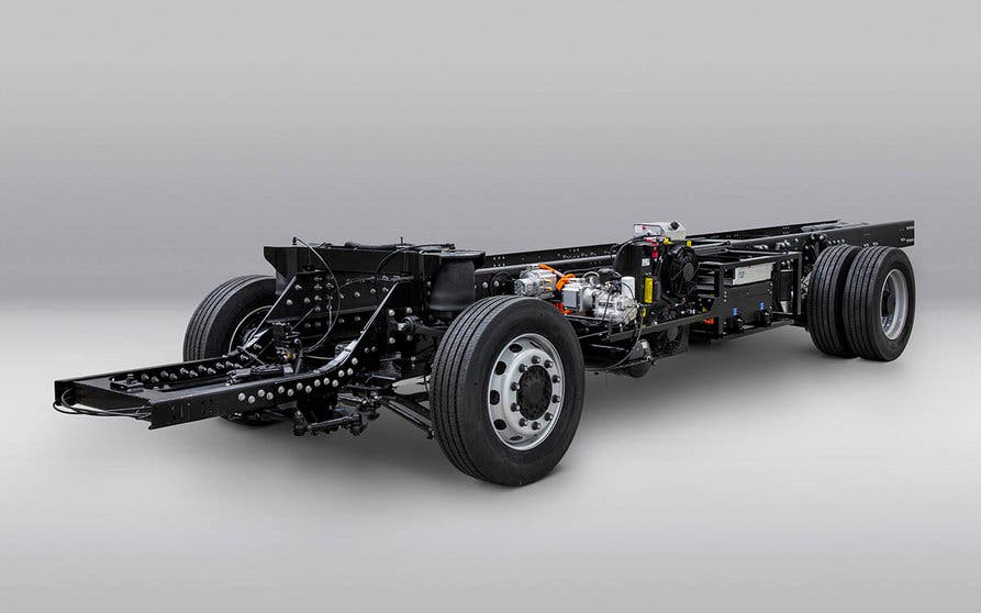  Prototipo del chasis eléctrico presentado por Volta Trucks. 