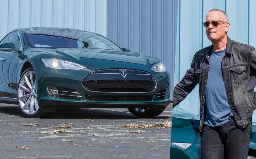  Tesla Model S de Tom Hanks (imágenes de Bonhams). 