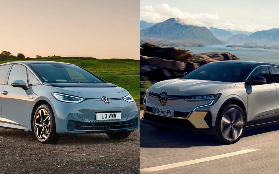  Duelo de coches eléctricos compactos: Renault Megane e-Tech y Volkswagen ID.3. 