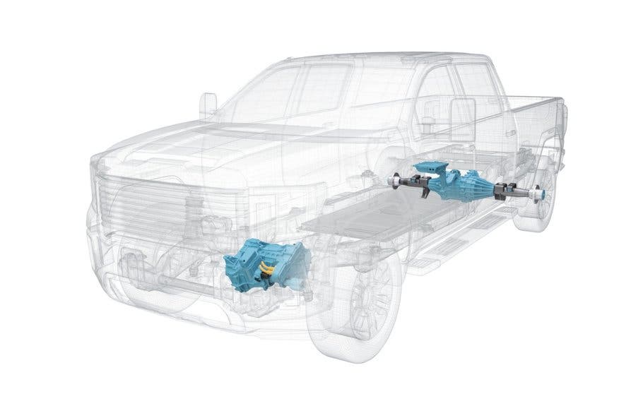  Magna presenta su tecnología para pick-up eléctricas 4x4 de hasta 585 CV de potencia 